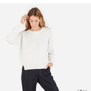 Everlane Cotton Chunky Knit Side Slit Sweater